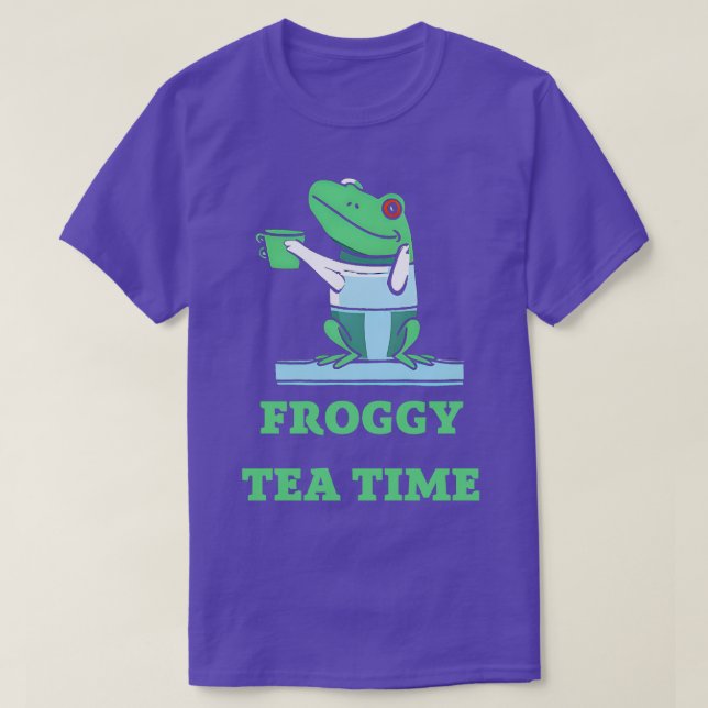 T-shirt Froggy tea time (Design devant)