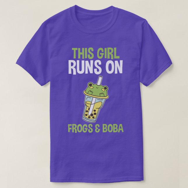 T-shirt Frogs Bubble Tea  903 (Design devant)