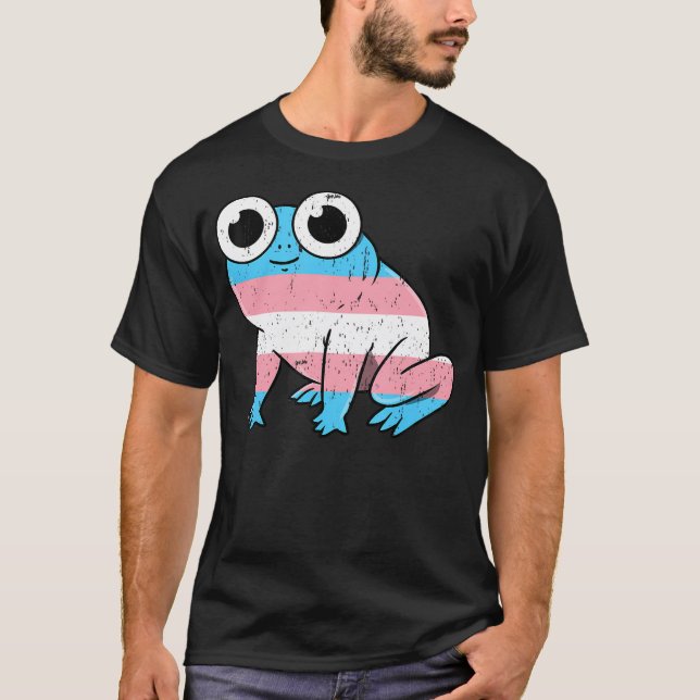 T-shirt Frogue de fierté trans Transgenre (Devant)