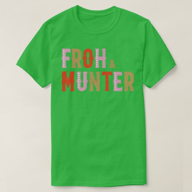 T-shirt Froh & Munter European Joy And Happy Holiday  (Design devant)