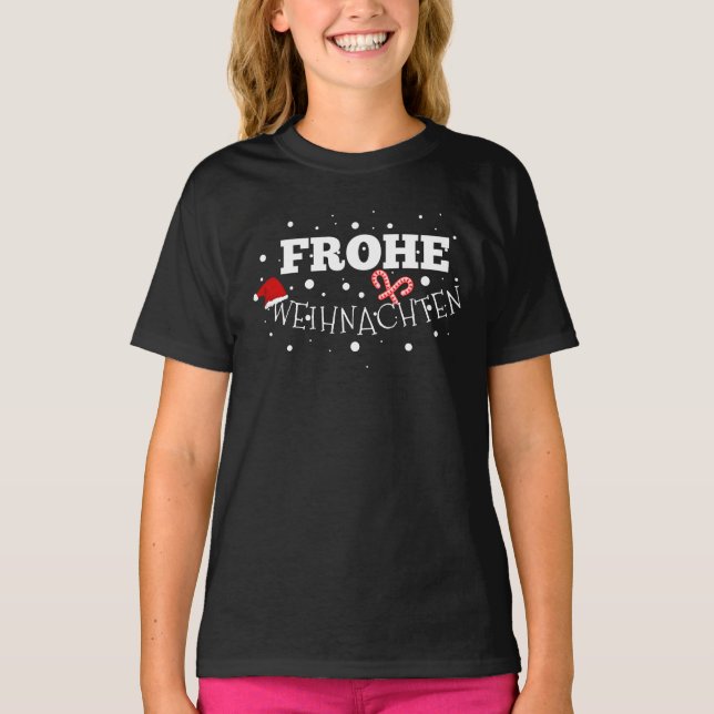T-shirt Frohe Weihnachten (Devant)