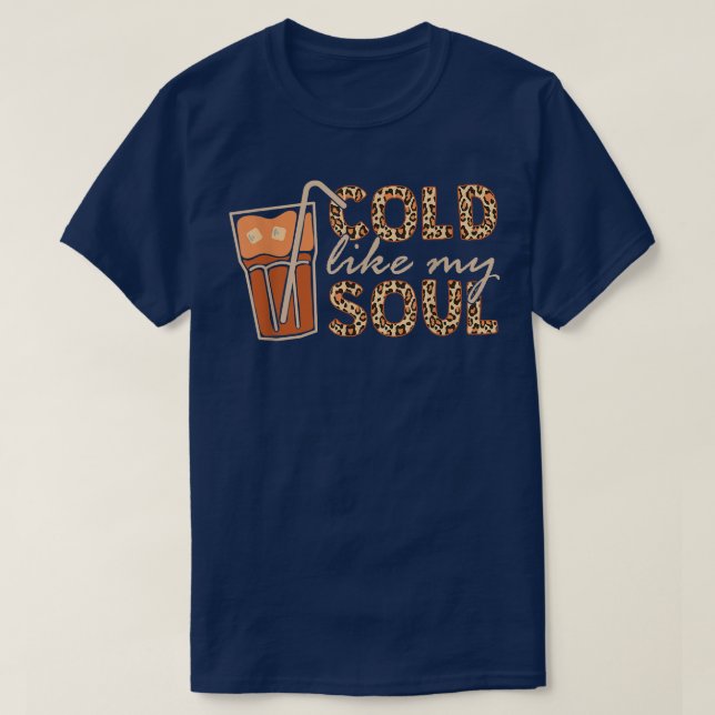 T-shirt Froid Comme Mon Âme Café glacé74 (Design devant)