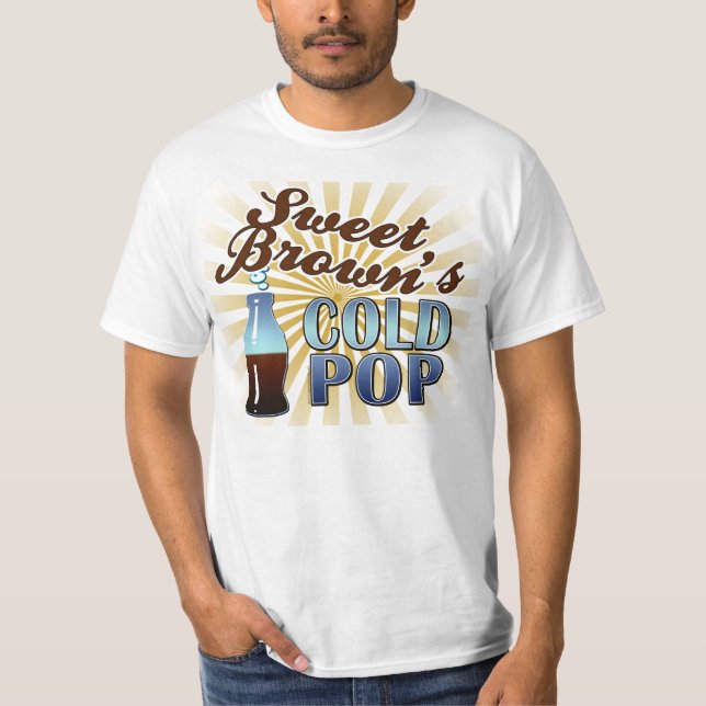 T-shirt froid du bruit de Brown doux (Devant)