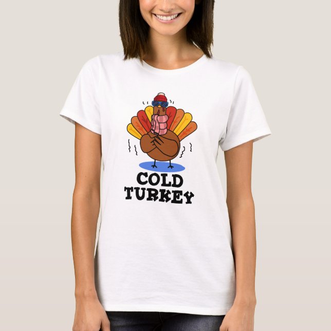 T-shirt Froid Turquie amusant jeu animal (Devant)