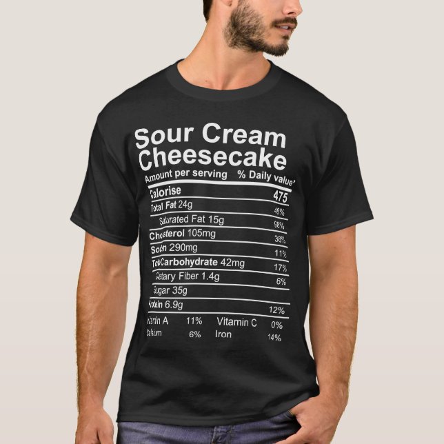 T-shirt Fromage à la crème sure (Devant)
