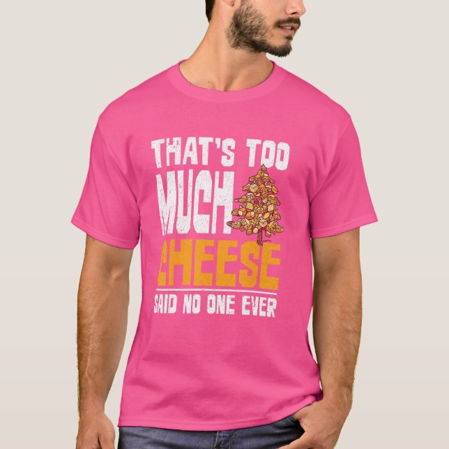 T-shirt Fromage au fromage au cheddar de collation Fromage (Devant)