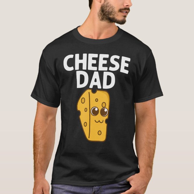 T-shirt Fromage Cheddar Lait Lait Lait Produits Papa Homme (Devant)