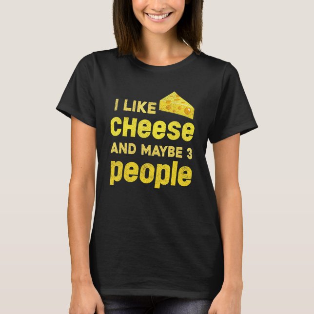 T-shirt Fromage Cheddar   Nourriture Snack Gouda   Fromage (Devant)