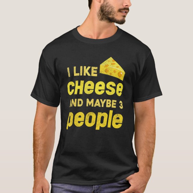 T-shirt Fromage Cheddar   Nourriture Snack Gouda   Fromage (Devant)