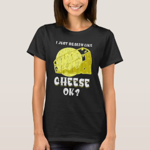 T-shirt Fromage Cheddar pour gourmands de snacks   Fromage