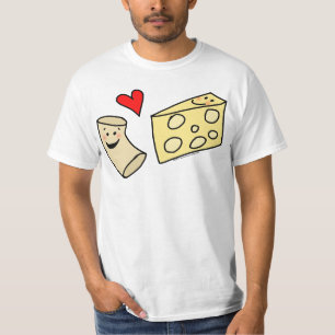 T-shirt Fromage de coeur de Mac, macaronis d'amusement +