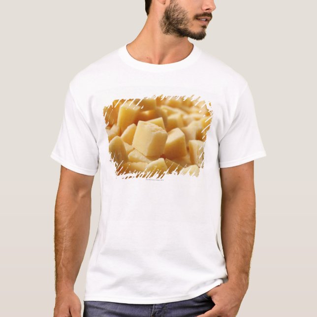 T-shirt Fromage de Reggiano de parmesan en cubes (Devant)