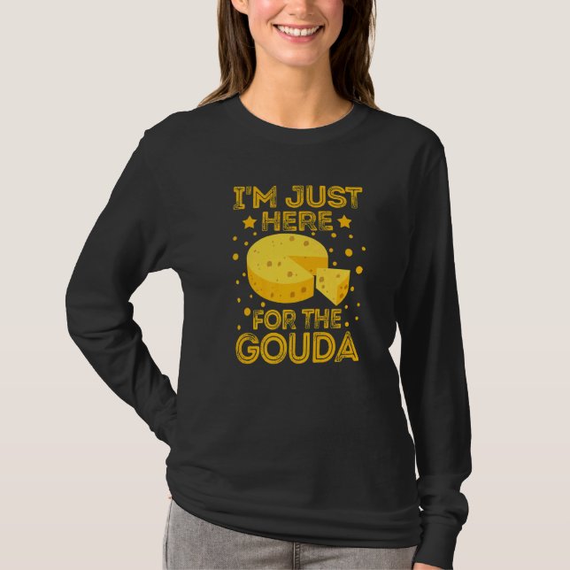 T-shirt Fromage Gouda Fumé Tranches de Queso Râpé Drôle Pr (Devant)