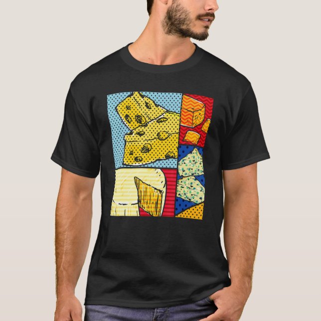 T-shirt Fromage Gouda Snack Foin Cheddar Pop Fromage (Devant)
