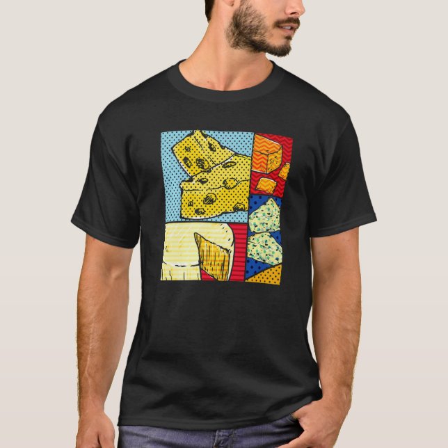 T-shirt Fromage Gouda Snack Foin Cheddar Pop Fromage (Devant)