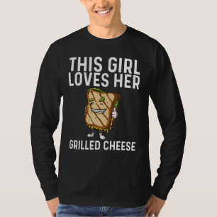 T-shirt Fromage Grillé cool Art Pour Filles Enfants Sandwi