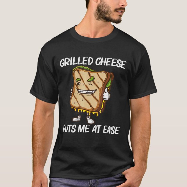 T-shirt Fromage Grillé cool Art Pour Hommes Femmes Sandwic (Devant)