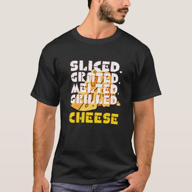 T-shirt Fromage Grillé Grillé Tranché (Devant)
