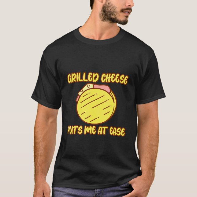 T-shirt Fromage Grillé Me Met À L'Aise (Devant)