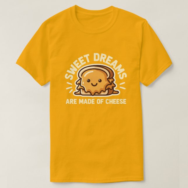 T-shirt Fromage grillé mignon Douce Rêve Fromage (Design devant)