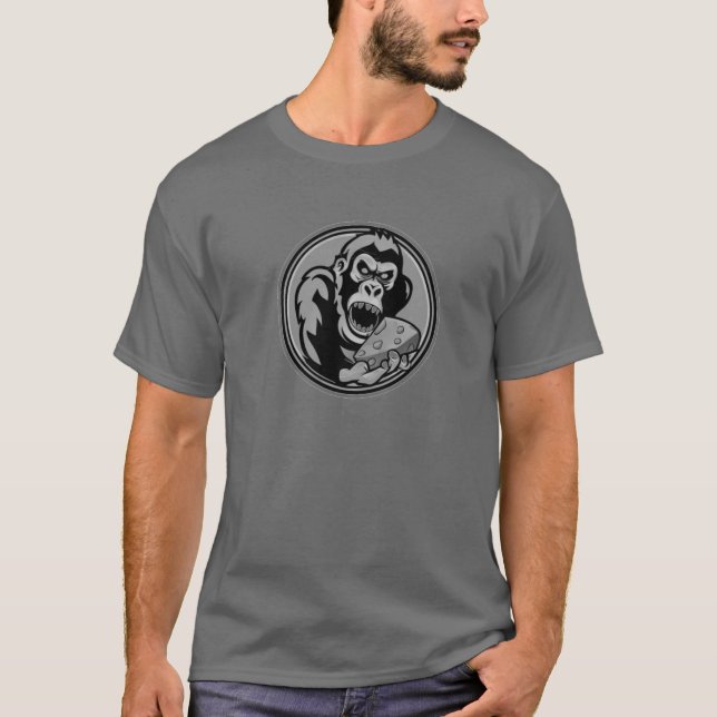T-shirt Fromage Gris Gorilla (Devant)