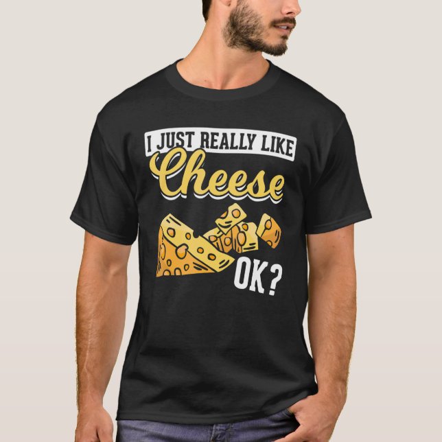 T-shirt Fromage J'Aime Vraiment Fromage Ok Fromage (Devant)