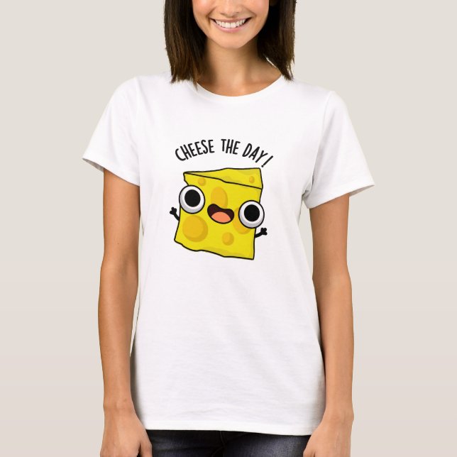 T-shirt Fromage Le Jour Amusant jeu de nourriture (Devant)
