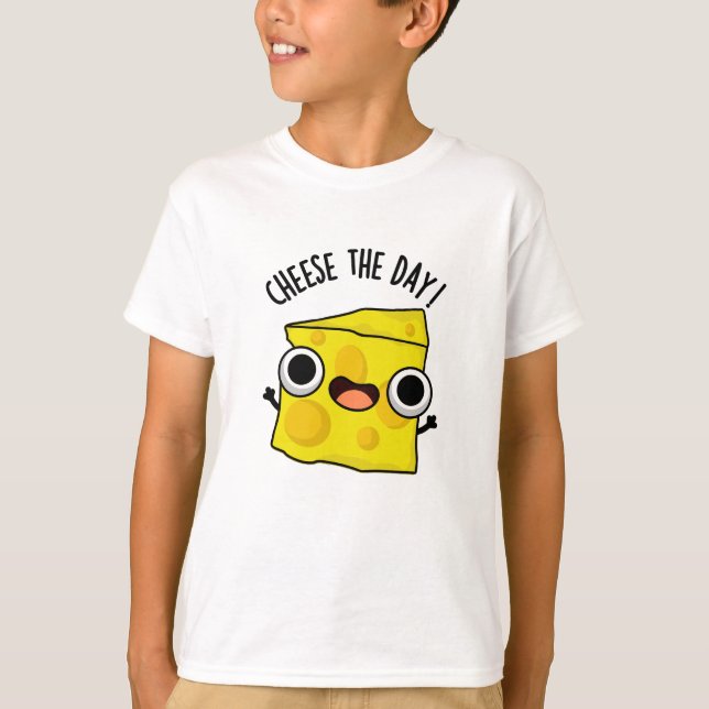T-shirt Fromage Le Jour Amusant jeu de nourriture (Devant)
