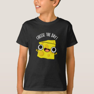 T-shirt Fromage Le Jour Drôle Nourriture Pun Dark BG