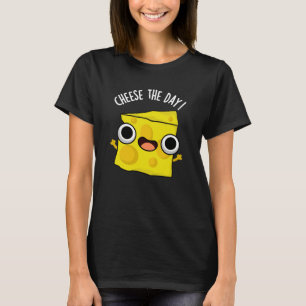 T-shirt Fromage Le Jour Drôle Nourriture Pun Dark BG