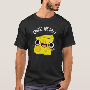 T-shirt Fromage Le Jour Drôle Nourriture Pun Dark BG