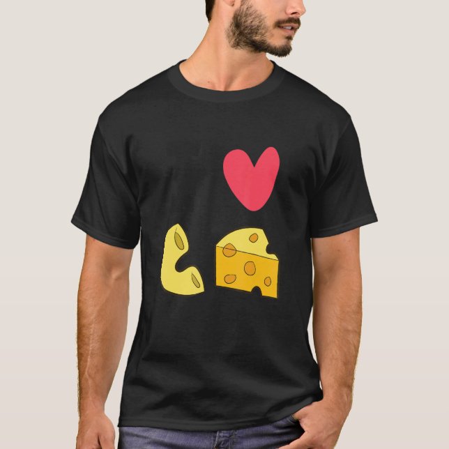 T-shirt Fromage Macaroni I Love Mac Et Fromage (Devant)