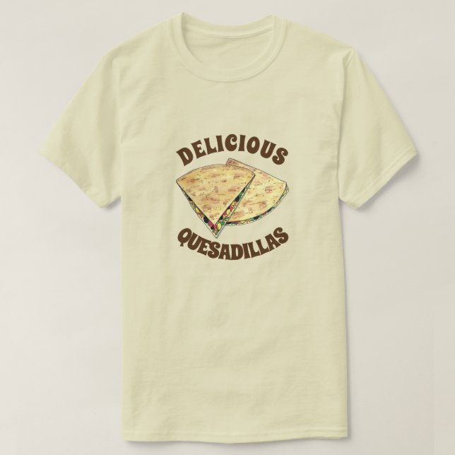 T-shirt Fromage Quesadillas Plat mexicain (Design devant)