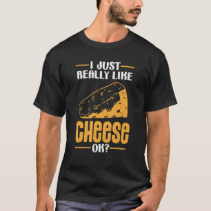 T-shirt Fromage Snack Foody J'Aime Vraiment Le Fromage