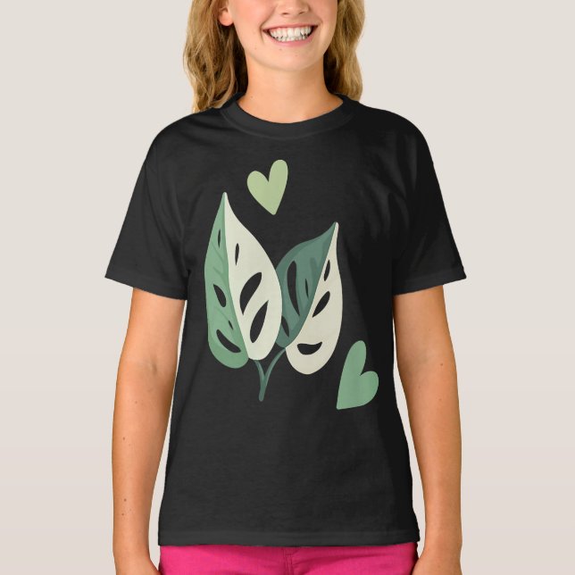 T-shirt Fromage suisse de Monstera Adansonii Varié Cute (Devant)