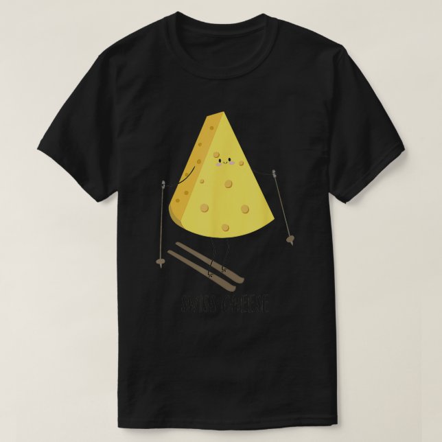 T-shirt Fromage suisse Funny Fromage suisse (Design devant)