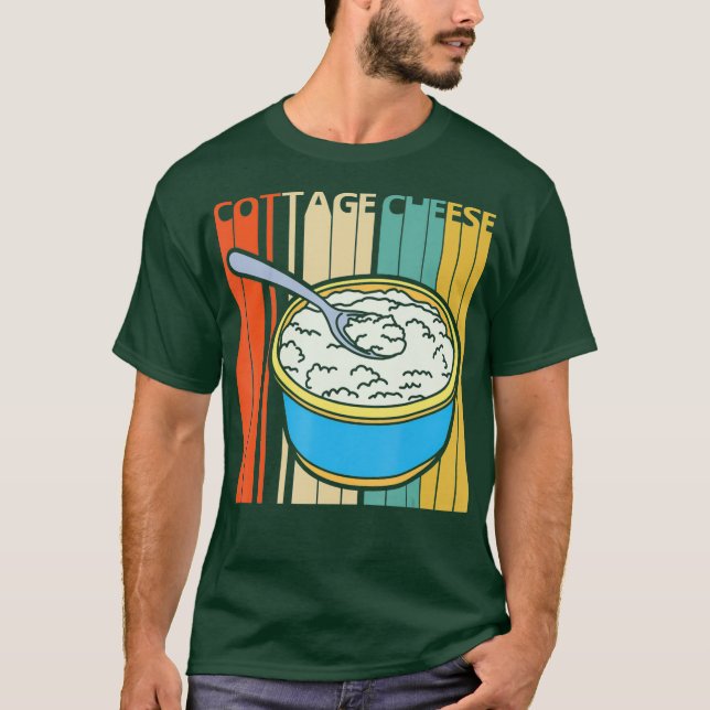 T-shirt Fromage vintage Retro Cottage (Devant)