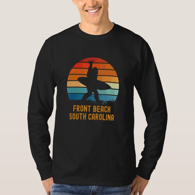 T-shirt Front Beach South Carolina Sasquatch Souvenir (Devant)