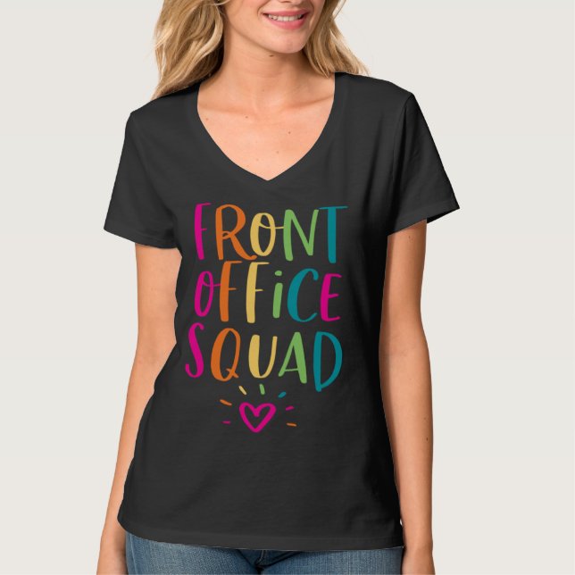 T-shirt Front Office Squad Administrative Admin Assistant  (Devant)