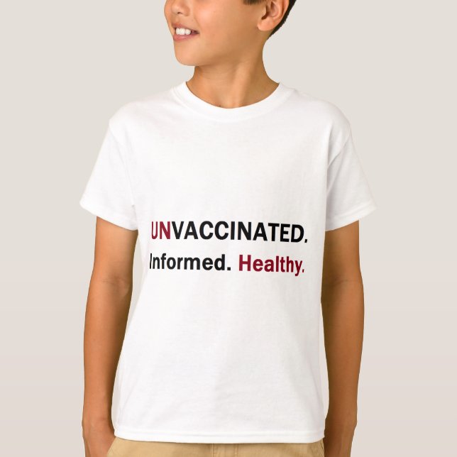 T-shirt front.png sain au courant non vacciné (Devant)