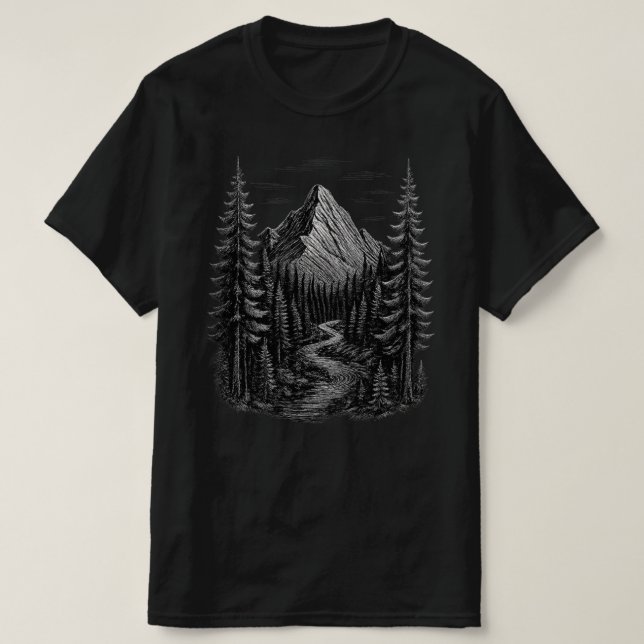 T-shirt Frontier Pulse — Rise Beyond the Peaks (Design devant)