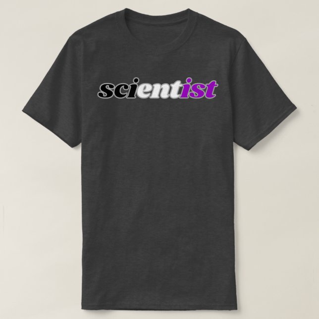 T-shirt frontière asexuée scientifique (Design devant)