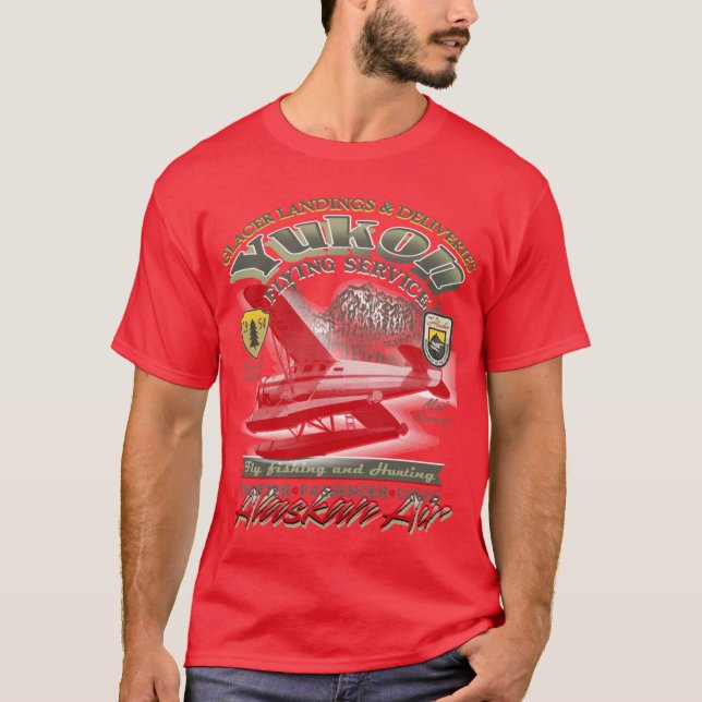 T-shirt frontière de l'alaska (Devant)
