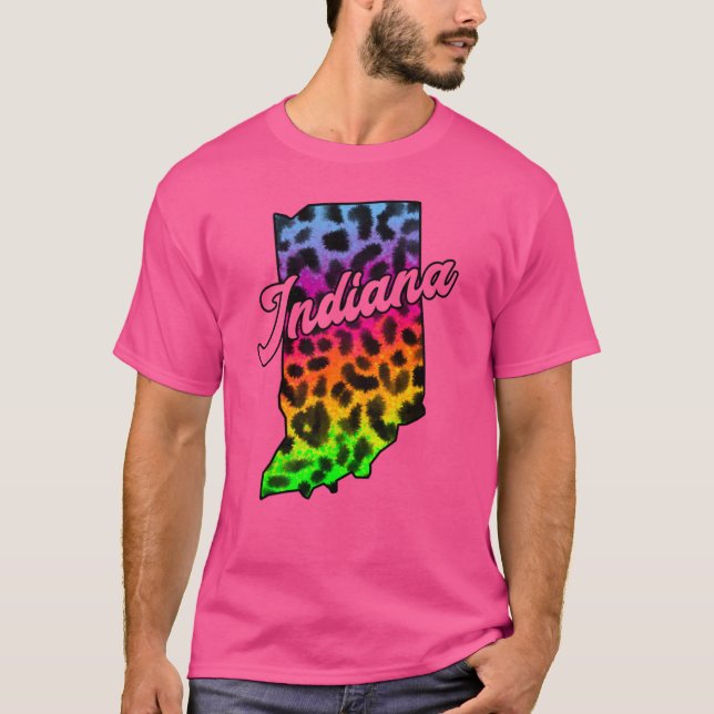 T-shirt Frontière de l'État de l'Indiana (Devant)