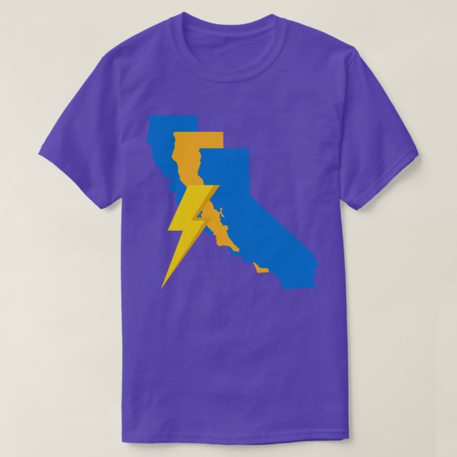 T-shirt Frontière en Californie (Design devant)