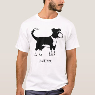 T-shirt Frontière galloise Collie Sheepdog Personnalisé
