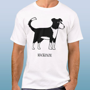 T-shirt Frontière galloise Collie Sheepdog Personnalisé