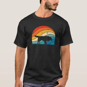 T-shirt Frontière rétro Collie Amoureux des chiens Chiot P