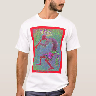 T-SHIRT FRONTIÈRE ROUGE ROUGE MYSTIQUE DE KOKOPELLI