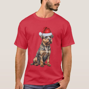 T-shirt Frontière Terrier Amoureux des chiens Funny Noël